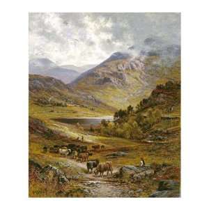 Longhorn Cattle Alfred Augustus Glendening. 12.25 inches by 14.00 