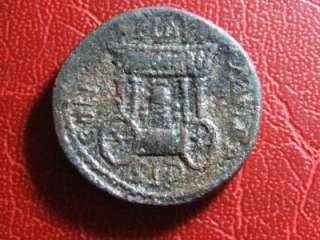 PHOENICIA Sidon Elagabalus Car of Astarte RARE Roman Imperial  