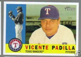 2009 Topps Heritage #357 Vicente Padilla Texas Rangers  