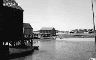 1940s Cape Porpoise Maine Fish Houses Langsford Road  
