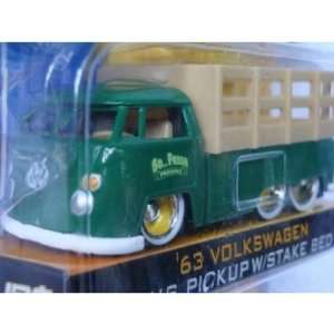  VDuBs 63 Vw Bus Pick Up Green 1/64 Scale Detailed Diecast 