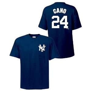  New York Yankees Robinson Cano Name & Number Navy Tee by 