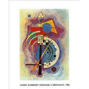 Hommage a Grohmann (1926) by Vassily Kandinsky Poster Print, 15.75x19 