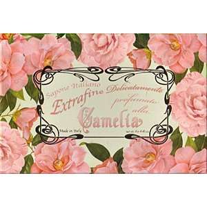   Artigianale Fiorentino Pink Camellia Soap Set 4 X 4.40 Oz. From Italy