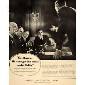 1937 Ad National Broadcasting Company NBC Radio Hesse   Original Print 
