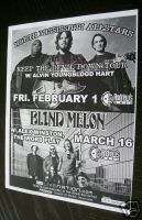 BLIND MELON North Mississippi Allstars concert flyer 08  