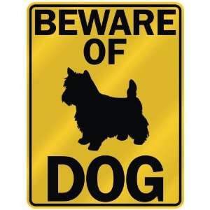 BEWARE OF  NORWICH TERRIER  PARKING SIGN DOG