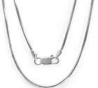 Snake Design 20inch Chain Necklace 0.9mm thikness 925 Sterling Silver