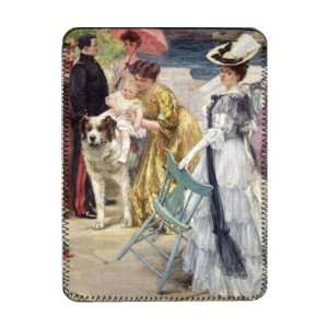  En Famille (oil on canvas) by Gustave Grau   iPad Cover 