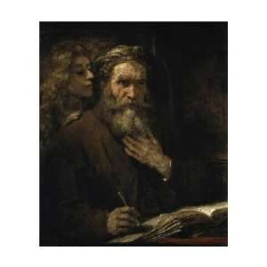  Rembrandt Van Rijn   Saint Matthew And The Angel Giclee 