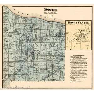  DOVER TOWNSHIP OHIO (OH) LANDOWNER MAP MAKER UNKNOWN 1876 