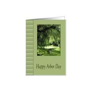 Arbor Day   Tree By Pond Card