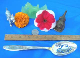 ambassador pierced table serving spoon  