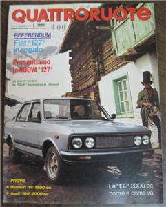   CAR AUTO MAGAZINE APRIL 1977 FIAT 127 AUTOMOBILE ADVERTISING  