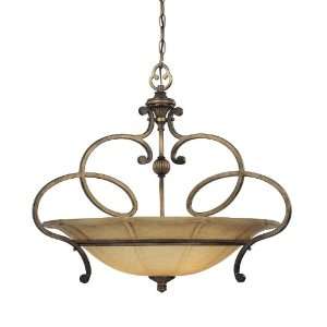   Iron La Cecilia Traditional / Classic Three Light Pendant from the La