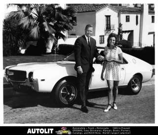 1968 AMC AMX Factory Photo RW McNealy & Angela Dorian  