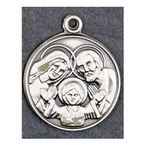  Holy Family Patron Saint Medal   Sterling Silver Jewelry