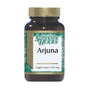  Arjuna 500 mg 60 Veg Caps by Swanson Superior Herbs 