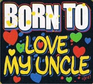   LOVE MY UNCLE Kids Girl Boy Baby Teenager Toddler Family Humor T Shirt