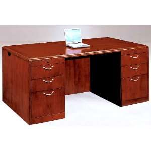  Executive Desk w/Box/Box/File Drawer Pedestals Office 
