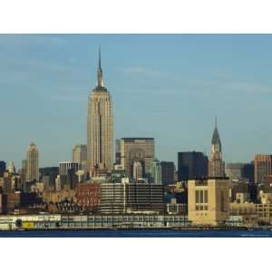 Empire State Building and Midtown Manhattan Skyline Across the Hudson 
