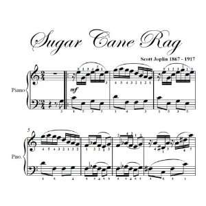 Sugar Cane Rag Scott Joplin Big Note Piano Sheet Music Scott Joplin 
