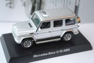 64 Mercedes Benz G 55 AMG Model Diecast Model by KYOSHO Color Silver 