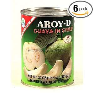 Aroy D Guava in syrup 20oz (Pack of 6)  Grocery & Gourmet 