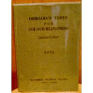    Ishiharas Tests for Colour Blindness Shinobu Ishihara Books