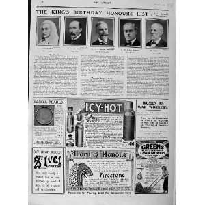  1916 LORD READING NICOLSON MACDONALD PEARSON PEARCE MEN 
