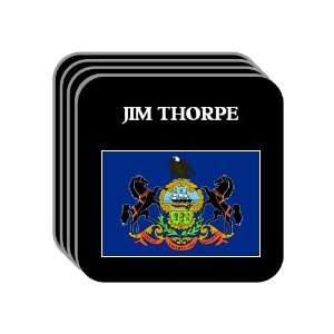 US State Flag   JIM THORPE, Pennsylvania (PA) Set of 4 Mini Mousepad 