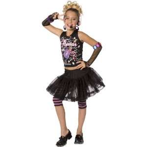 Lets Party By Time AD Inc. Pop Star Child Costume / Black   Size Small 