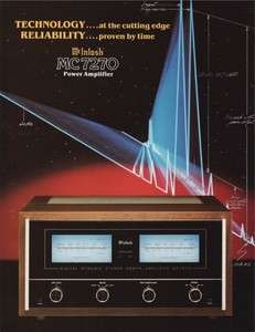 Mcintosh MC 7270 Stereo Amplifier Brochure  