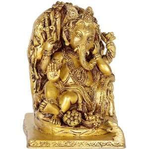  Lord Ganesha   The Success Granter Deity   Brass Sculpture 