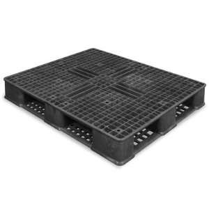  48 x 40 Black Rackable Plastic Pallet