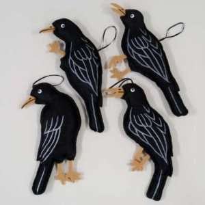  Hanging Black Crow Decor Case Pack 24