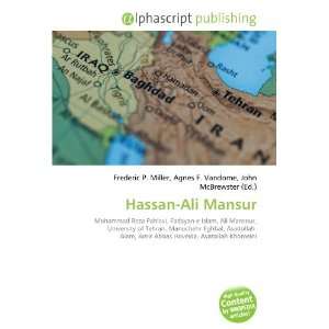  Hassan Ali Mansur (9786132742735) Books