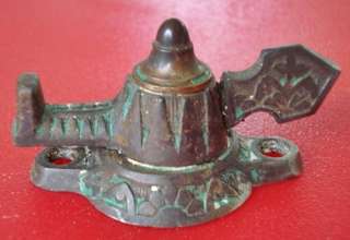 Antique Victorian Window Sash Lock cast iron/bronze V13  