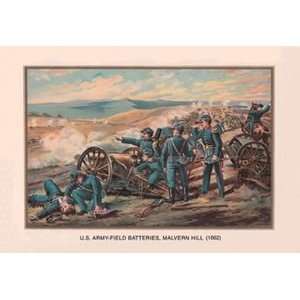  U.S. Army   Field Batteries, Malvern Hill, 1862   16x24 