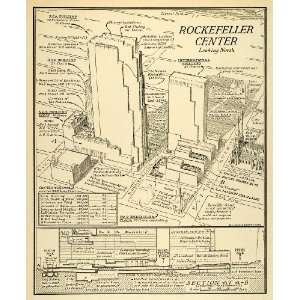  Print Rockefeller Center RCA Building Manhattan International Plaza 