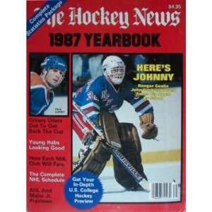  231117  NY Rangers  Hockey News Magazine Yearbook 1987 