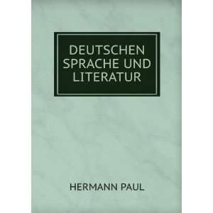  DEUTSCHEN SPRACHE UND LITERATUR HERMANN PAUL Books