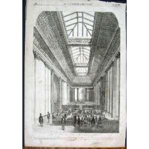   Banl London Head Office Threadneedle Street Print 1855