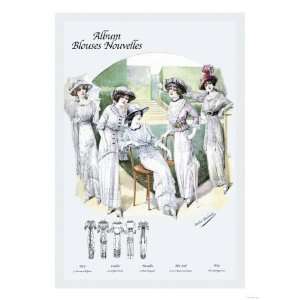  Album Blouses Nouvelles Leisure on the Lawn Giclee Poster 