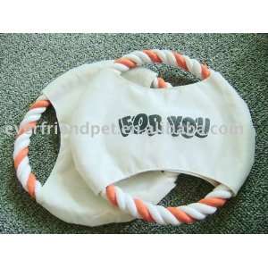 high quality outdoor hot saling cotton rope frisbee pet chew toy for 