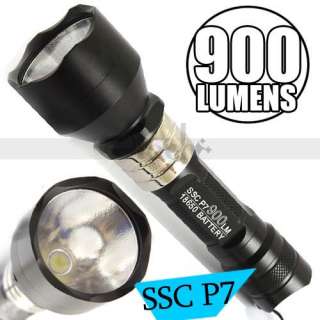 lumens ssc p7 3 mode led aluminum flashlight features this torch uses 