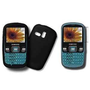 Samsung Freeform, SCH R350, R351, R355c Black Silicone Case, Rubber 