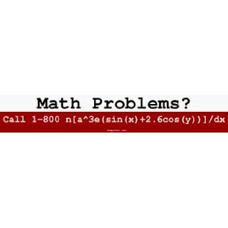 Math Problems? Call 1 800 n[a^3e(sin(x)+2.6cos(y))]/dx MINIATURE 