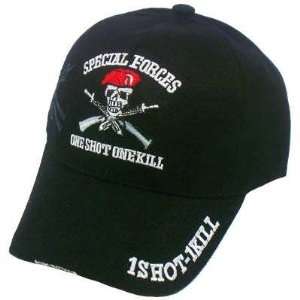   SPECIAL FORCES ONE 1 SHOT KILL SNIPER BLACK HAT CAP