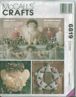 OOP McCalls Christmas Angel Holiday Decoration Sewing Pattern Uncut 
